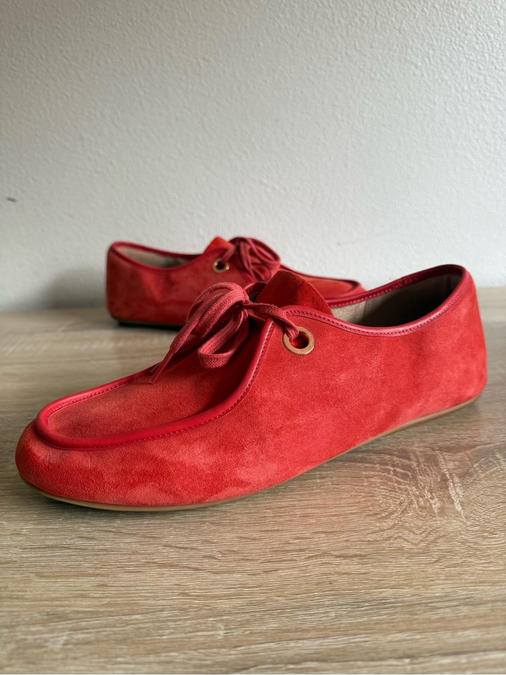 FITFLOP Delfine Suede Derby Suede Lace Up moccasin Loafers Sz 11